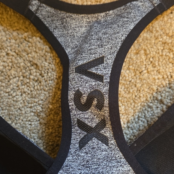 Black and Gray Women's Sports Bra - Picture 5 of 10